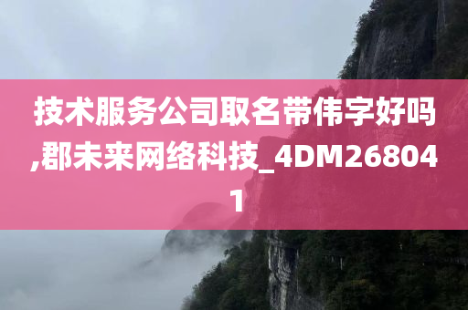 技术服务公司取名带伟字好吗,郡未来网络科技_4DM268041