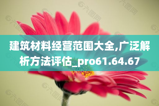 建筑材料经营范围大全,广泛解析方法评估_pro61.64.67