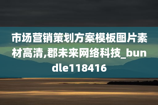 市场营销策划方案模板图片素材高清,郡未来网络科技_bundle118416