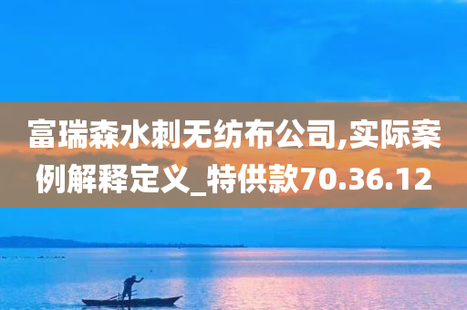 富瑞森水刺无纺布公司,实际案例解释定义_特供款70.36.12