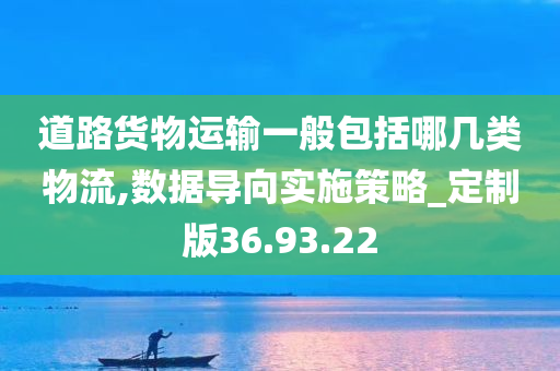 道路货物运输一般包括哪几类物流,数据导向实施策略_定制版36.93.22