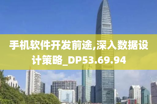 手机软件开发前途,深入数据设计策略_DP53.69.94