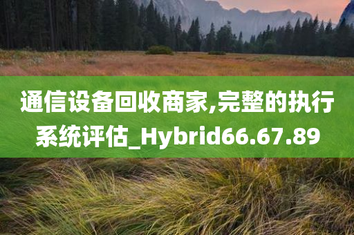 通信设备回收商家,完整的执行系统评估_Hybrid66.67.89