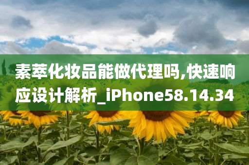 素萃化妆品能做代理吗,快速响应设计解析_iPhone58.14.34