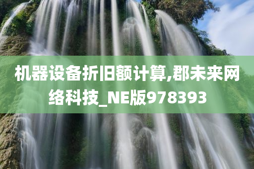 机器设备折旧额计算,郡未来网络科技_NE版978393