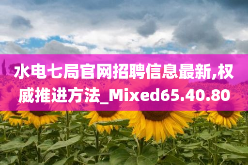 水电七局官网招聘信息最新,权威推进方法_Mixed65.40.80