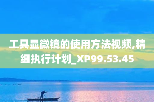 工具显微镜的使用方法视频,精细执行计划_XP99.53.45