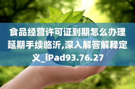 食品经营许可证到期怎么办理延期手续临沂,深入解答解释定义_iPad93.76.27