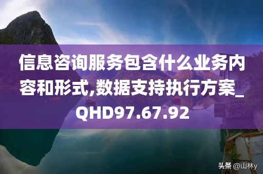 信息咨询服务包含什么业务内容和形式,数据支持执行方案_QHD97.67.92