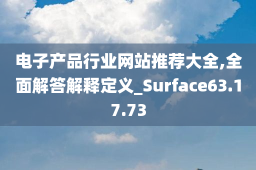 电子产品行业网站推荐大全,全面解答解释定义_Surface63.17.73