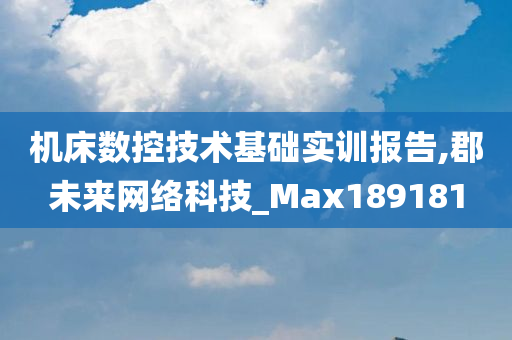 机床数控技术基础实训报告,郡未来网络科技_Max189181