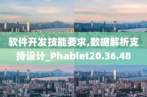 软件开发技能要求,数据解析支持设计_Phablet20.36.48