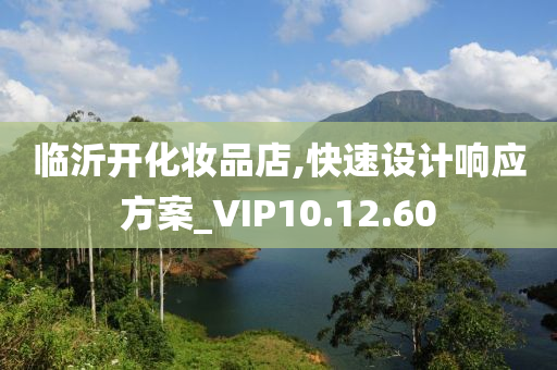 临沂开化妆品店,快速设计响应方案_VIP10.12.60