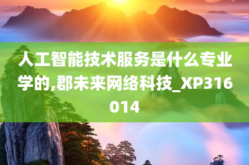 人工智能技术服务是什么专业学的,郡未来网络科技_XP316014