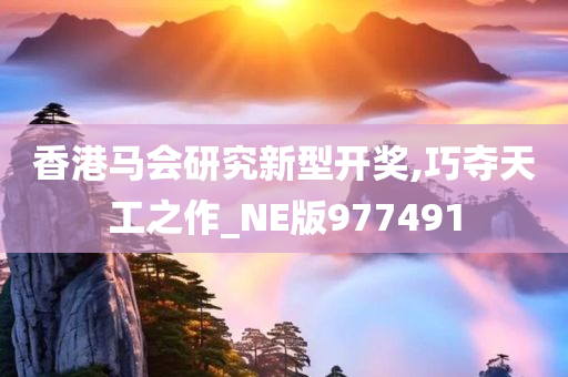 香港马会研究新型开奖,巧夺天工之作_NE版977491