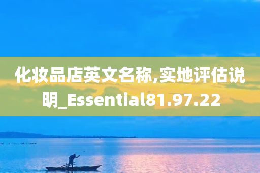 化妆品店英文名称,实地评估说明_Essential81.97.22