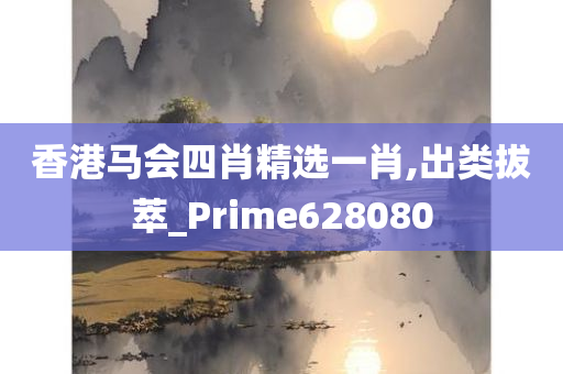 香港马会四肖精选一肖,出类拔萃_Prime628080