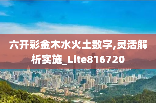 六开彩金木水火土数字,灵活解析实施_Lite816720