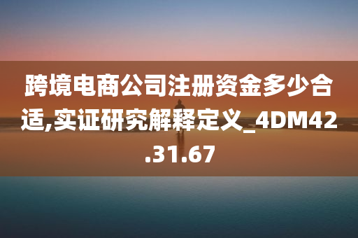 跨境电商公司注册资金多少合适,实证研究解释定义_4DM42.31.67