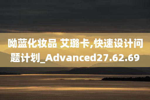 呦蓝化妆品 艾璐卡,快速设计问题计划_Advanced27.62.69