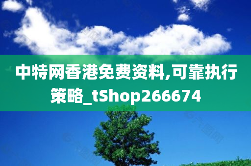 中特网香港免费资料,可靠执行策略_tShop266674