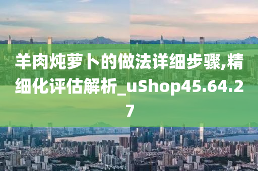 羊肉炖萝卜的做法详细步骤,精细化评估解析_uShop45.64.27