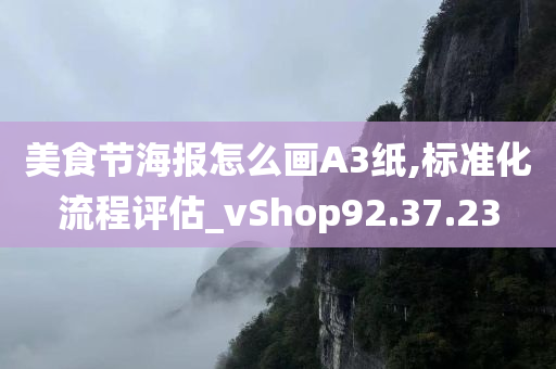 美食节海报怎么画A3纸,标准化流程评估_vShop92.37.23