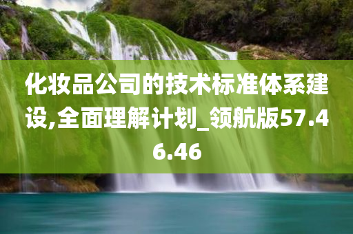 化妆品公司的技术标准体系建设,全面理解计划_领航版57.46.46