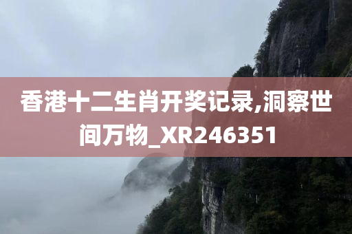 香港十二生肖开奖记录,洞察世间万物_XR246351