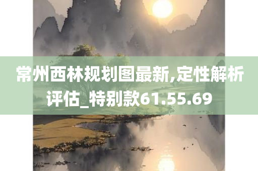 常州西林规划图最新,定性解析评估_特别款61.55.69