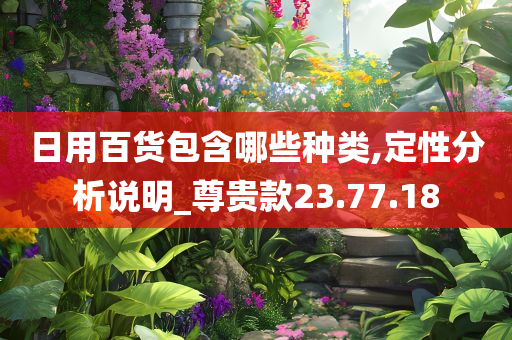 日用百货包含哪些种类,定性分析说明_尊贵款23.77.18