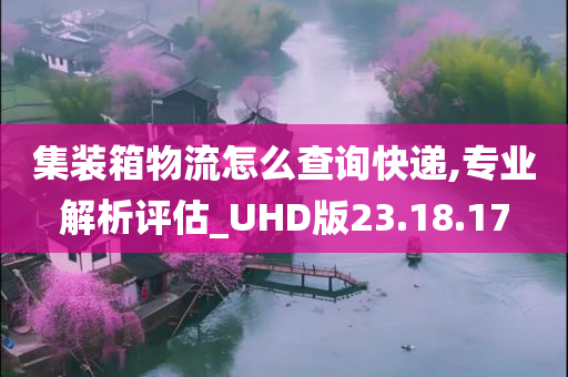 集装箱物流怎么查询快递,专业解析评估_UHD版23.18.17