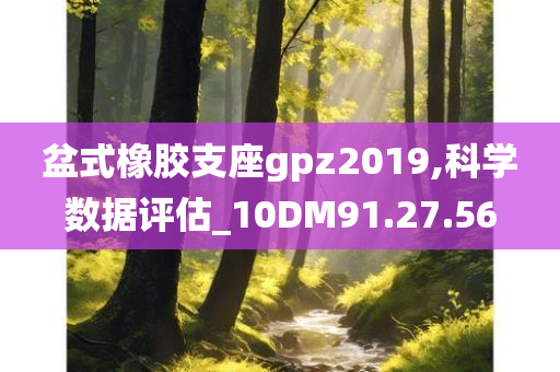 盆式橡胶支座gpz2019,科学数据评估_10DM91.27.56