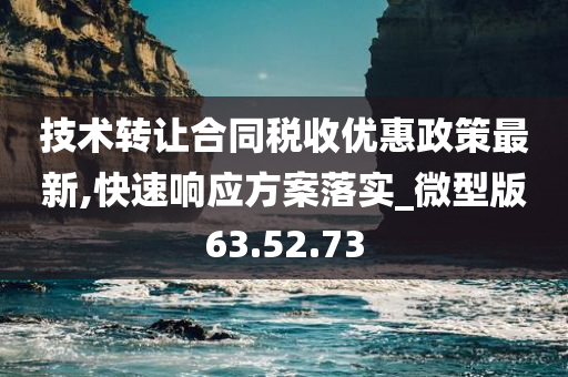 技术转让合同税收优惠政策最新,快速响应方案落实_微型版63.52.73