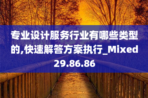 专业设计服务行业有哪些类型的,快速解答方案执行_Mixed29.86.86