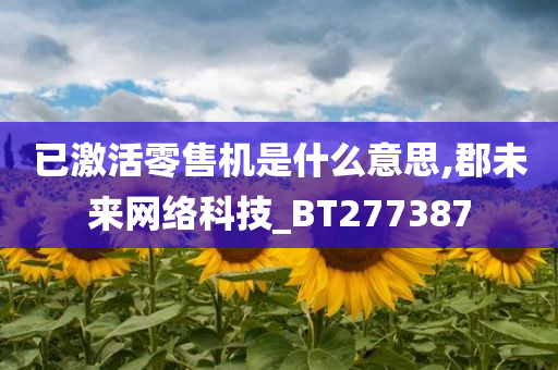 已激活零售机是什么意思,郡未来网络科技_BT277387