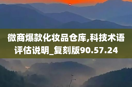 微商爆款化妆品仓库,科技术语评估说明_复刻版90.57.24