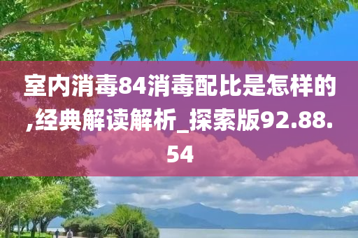 室内消毒84消毒配比是怎样的,经典解读解析_探索版92.88.54