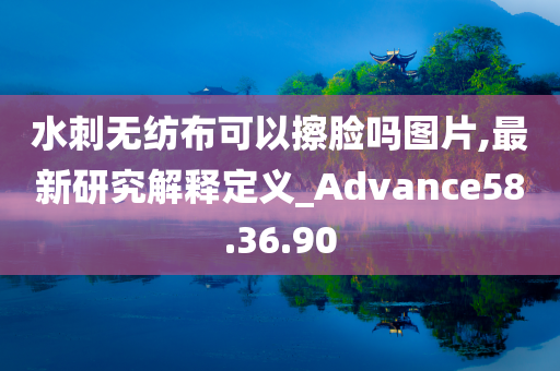 水刺无纺布可以擦脸吗图片,最新研究解释定义_Advance58.36.90