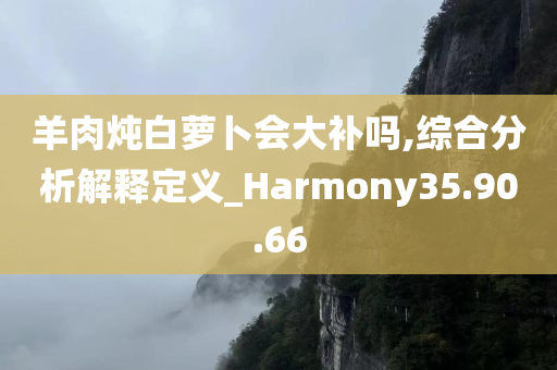 羊肉炖白萝卜会大补吗,综合分析解释定义_Harmony35.90.66