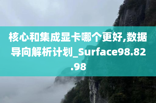 核心和集成显卡哪个更好,数据导向解析计划_Surface98.82.98