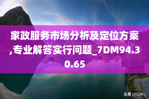 家政服务市场分析及定位方案,专业解答实行问题_7DM94.30.65