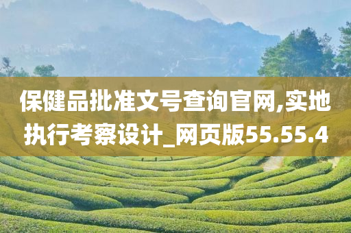 保健品批准文号查询官网,实地执行考察设计_网页版55.55.40