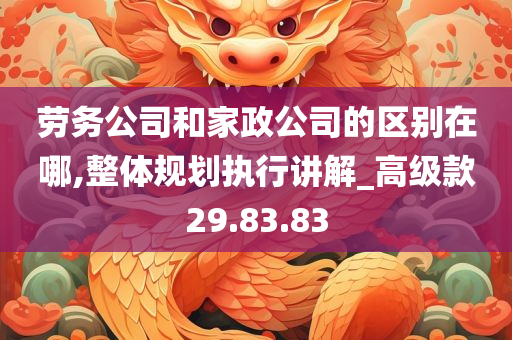 劳务公司和家政公司的区别在哪,整体规划执行讲解_高级款29.83.83