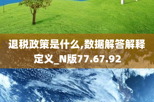 退税政策是什么,数据解答解释定义_N版77.67.92