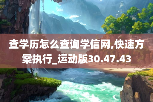 查学历怎么查询学信网,快速方案执行_运动版30.47.43