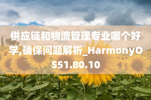 供应链和物流管理专业哪个好学,确保问题解析_HarmonyOS51.80.10