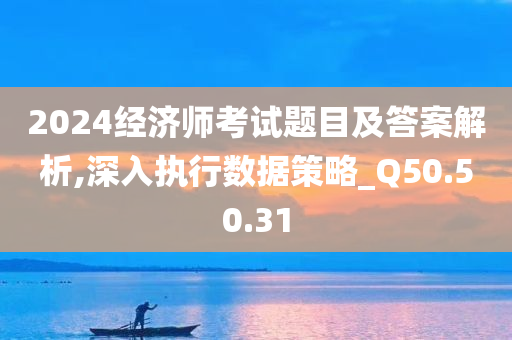 2024经济师考试题目及答案解析,深入执行数据策略_Q50.50.31