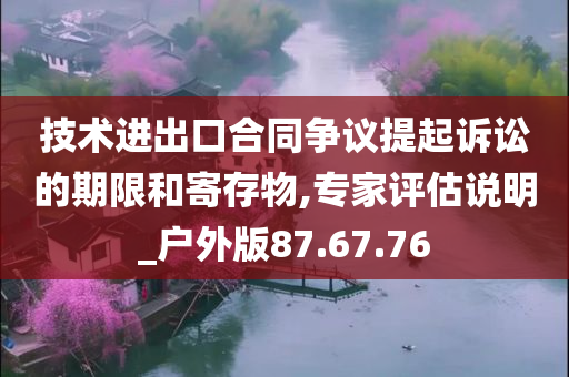 技术进出口合同争议提起诉讼的期限和寄存物,专家评估说明_户外版87.67.76