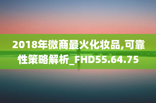 2018年微商最火化妆品,可靠性策略解析_FHD55.64.75